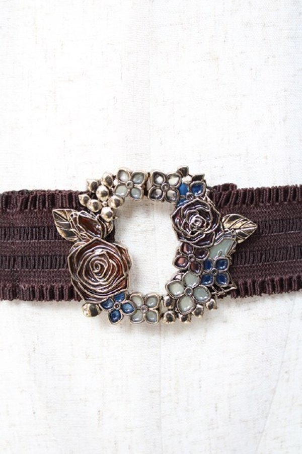 画像2: axes femme / ステンドグラスリースベルト  ブラウン Y-25-11-15-023-AX-ZA-SZ-ZY (2)