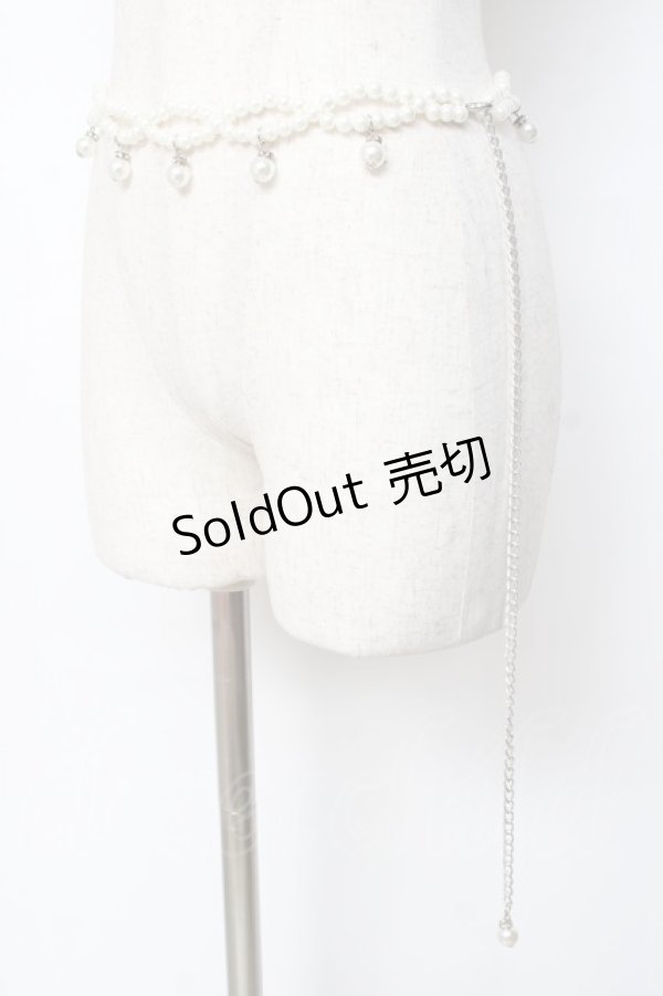 画像2: axes femme / パールチェーンベルト   Y-25-11-15-024-AX-ZA-SZ-ZY (2)