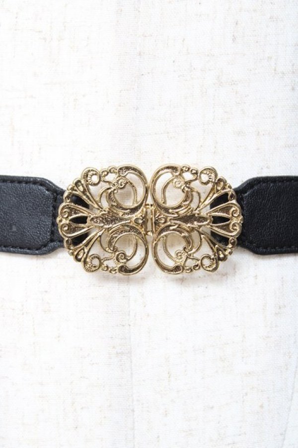 画像2: Fi.n.t / モチーフゴムベルト  ブラウン Y-25-11-15-025-CA-ZA-SZ-ZY (2)