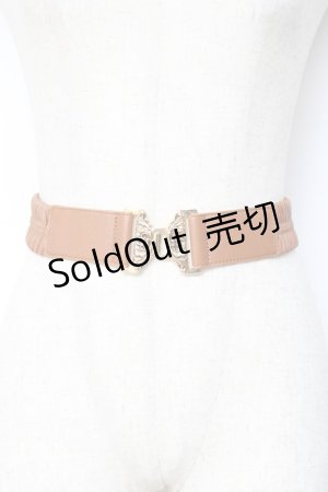 画像: 【SALE】F i.n.t / バックルゴムベルト  ベージュ Y-25-11-15-028-CA-ZA-SZ-ZT487-F003