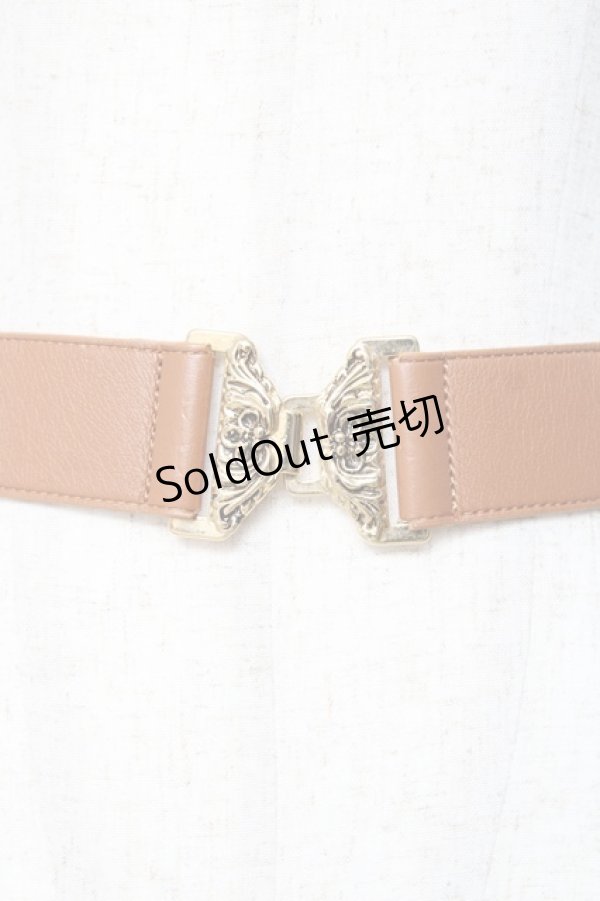 画像2: 【SALE】F i.n.t / バックルゴムベルト  ベージュ Y-25-11-15-028-CA-ZA-SZ-ZT487-F003 (2)
