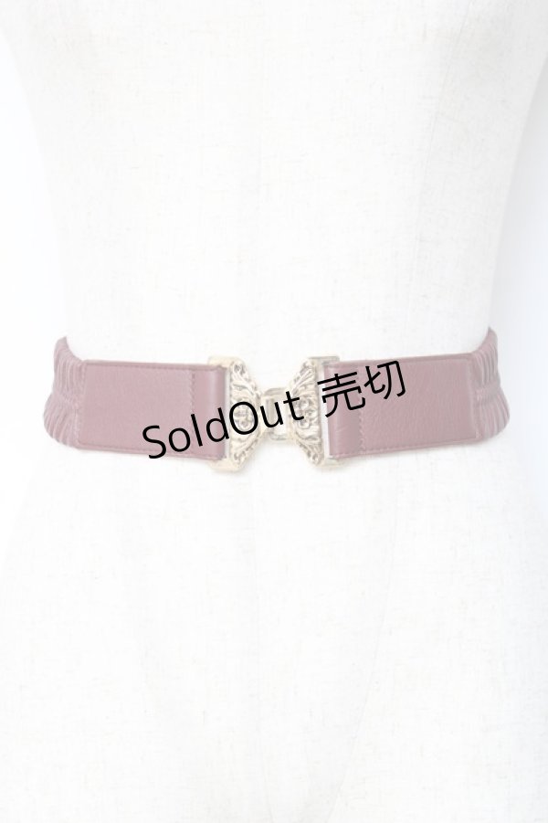 画像1: 【SALE】F i.n.t / バックルゴムベルト  ブラウン Y-25-11-15-029-CA-ZA-SZ-ZT487-F003 (1)