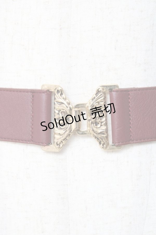 画像2: 【SALE】F i.n.t / バックルゴムベルト  ブラウン Y-25-11-15-029-CA-ZA-SZ-ZT487-F003 (2)