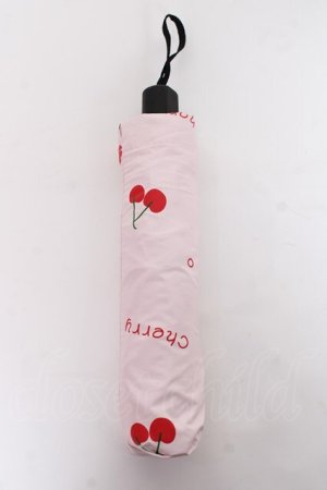 画像: Secret Honey / Cherry折り畳み傘  ピンク Y-25-11-15-031-CA-ZA-SZ-ZY