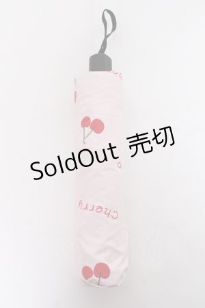 画像: Secret Honey / Cherry折り畳み傘  ピンク Y-25-11-15-031-CA-ZA-SZ-ZY