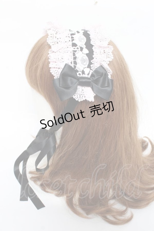 画像2: BABY, THE STARS SHINE BRIGHT / くみゃちゃんのLovely Paradeヘッドドレス  黒×ピンク Y-25-11-15-033-BA-AC-SZ-ZY (2)