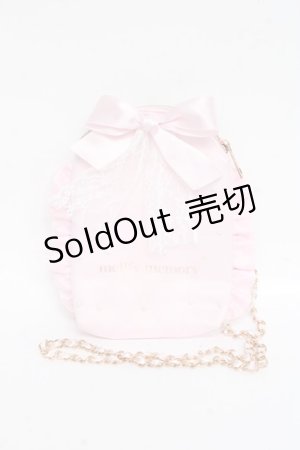 画像: mellfy memory / パールチュールショルダーバック  ピンク Y-25-11-15-036-LO-BG-SZ-ZY