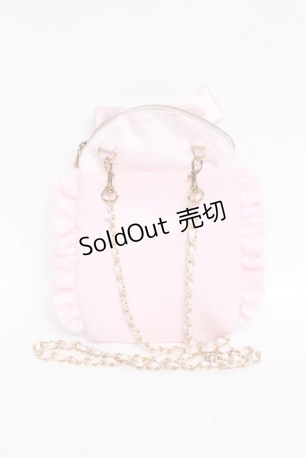 画像2: mellfy memory / パールチュールショルダーバック  ピンク Y-25-11-15-036-LO-BG-SZ-ZY (2)