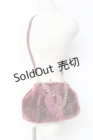 画像: an another angelus / がま口ファーバッグ F ピンク Y-25-11-15-038-CA-BG-SZ-ZY