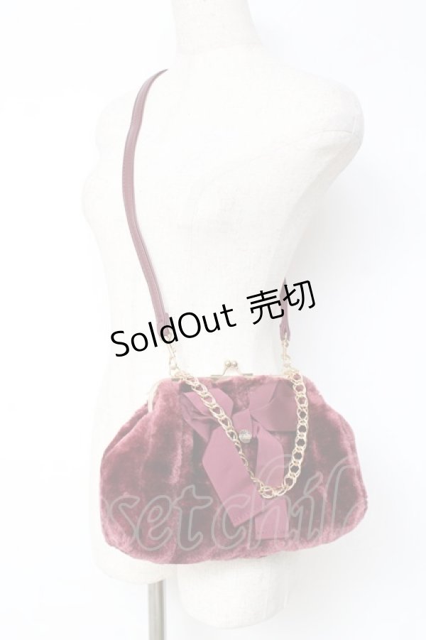 画像1: an another angelus / がま口ファーバッグ F ピンク Y-25-11-15-038-CA-BG-SZ-ZY (1)