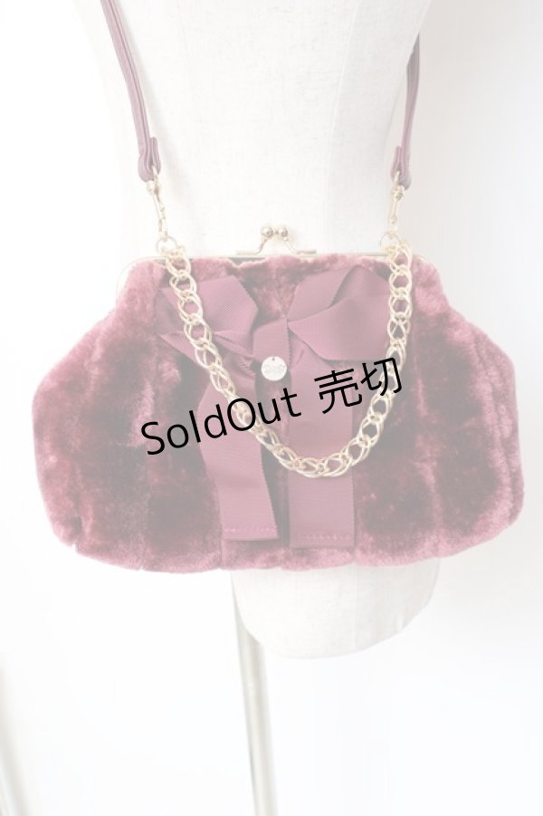 画像2: an another angelus / がま口ファーバッグ F ピンク Y-25-11-15-038-CA-BG-SZ-ZY (2)