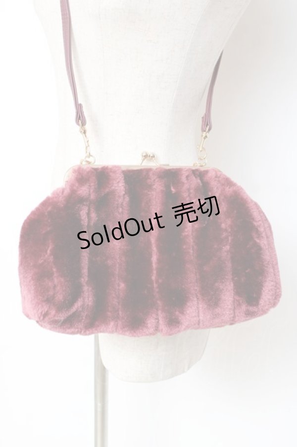 画像3: an another angelus / がま口ファーバッグ F ピンク Y-25-11-15-038-CA-BG-SZ-ZY (3)