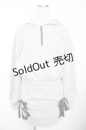 画像: Ank Rouge / SetUp風パーカーワンピース M グレー Y-25-11-21-068-CA-OP-SZ-ZY