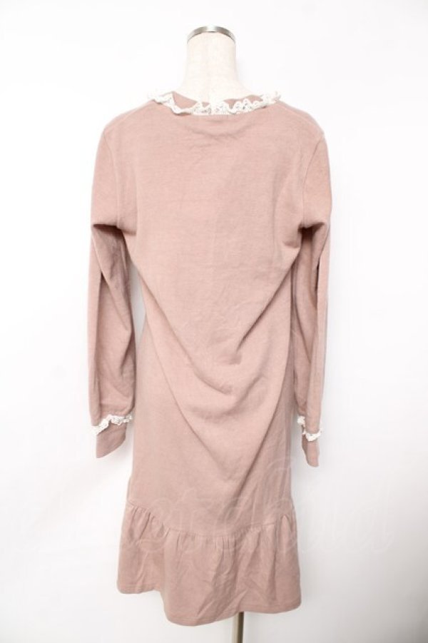 画像2: LODISPOTTO / ビジューボタンロングカーディガン  ピンク Y-25-11-21-070-LO-TO-SZ-ZY (2)