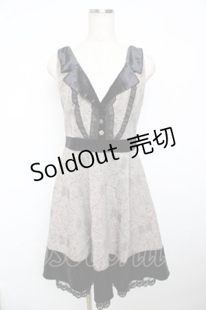 画像: axes femme / オーナメントジャガードワンピース M 黒 Y-25-11-21-076-AX-OP-SZ-ZY