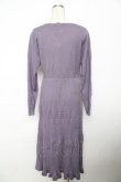 画像2: axes femme / ティアード風ニットワンピース M ラベンダー Y-25-11-21-094-AX-OP-SZ-ZI (2)