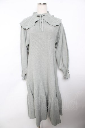 画像: axes femme / 付け襟セットワンピース M ミント Y-25-11-21-095-AX-OP-SZ-ZY