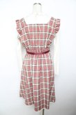 画像2: axes femme POETIQUE / チェック×カットソー切替ワンピース M ピンク Y-25-11-21-101-AX-OP-SZ-ZS (2)