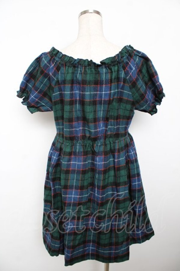Jane Marple / タータンチェックワンピース M グリーン Y-25-11-21-103