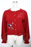 画像1: axes femme kawaii / 【Disney】ファンタジア／ニットカーデ M 赤 Y-25-11-21-017-AX-TO-SZ-ZY (1)