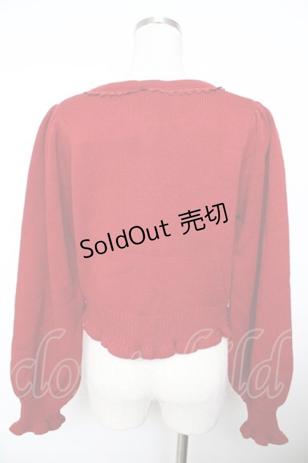 画像2: axes femme kawaii / 【Disney】ファンタジア／ニットカーデ M 赤 Y-25-11-21-017-AX-TO-SZ-ZY (2)