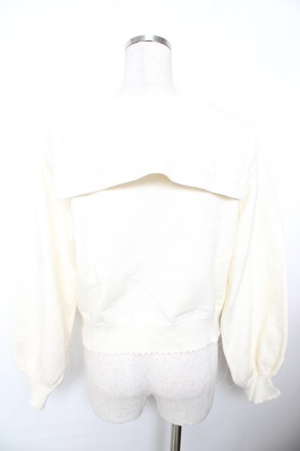 画像2: axes femme POETIQUE / セーラーカラーニットカーディガン M 生成り Y-25-11-21-042-AX-TO-SZ-ZI (2)