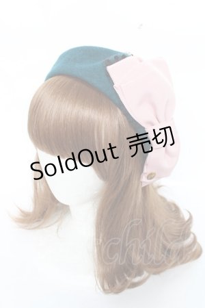 画像: Leur Getter / チュール＆グログランリボンベレー  グリーン Y-25-11-22-036-LU-AC-SZ-ZY