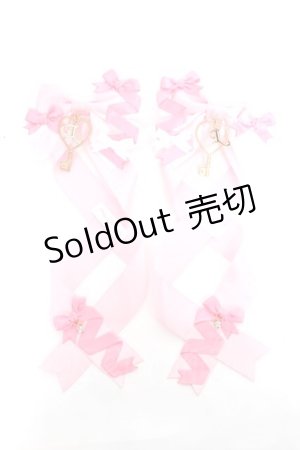 画像: LOTUS ribbon / ツインテールリボンバレッタ  ピンク Y-25-11-22-008-EL-ZA-SZ-ZY