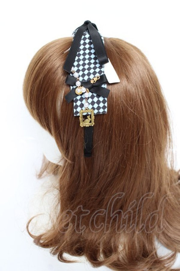 画像2: LOLITA / モチーフ付きカチューシャ  サックス Y-25-11-22-043-LO-AC-SZ-ZT487 (2)