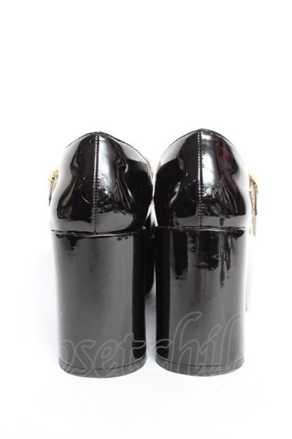 画像3: evelyn / エナメル厚底シューズ M 黒 Y-25-11-22-047-LO-SH-SZ-ZY (3)