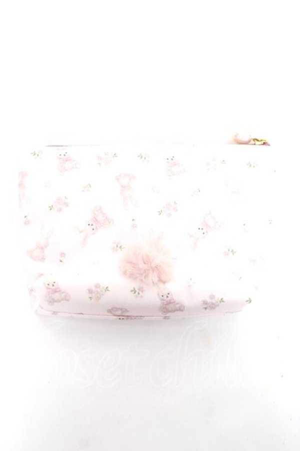 画像2: Maison de FLEUR / イースターラビットポーチ  ピンク Y-25-11-22-009-LO-ZA-SZ-ZT487 (2)