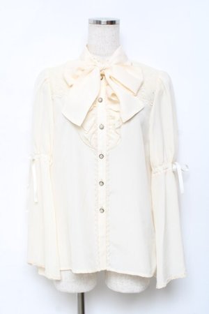 画像: axes femme kawaii / 姫袖フリルブラウス M 生成り Y-25-11-22-051-AX-BL-SZ-ZY