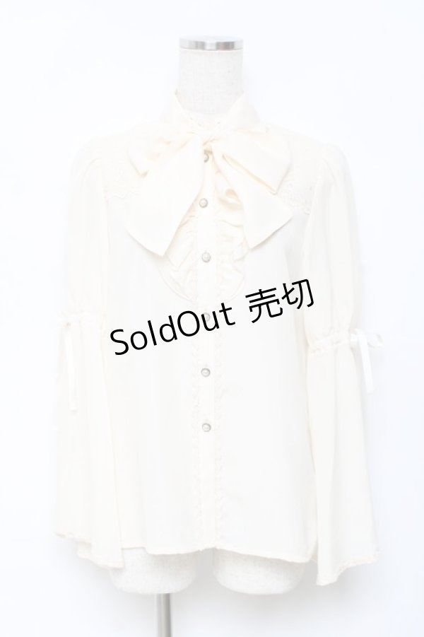画像1: axes femme kawaii / 姫袖フリルブラウス M 生成り Y-25-11-22-051-AX-BL-SZ-ZY (1)