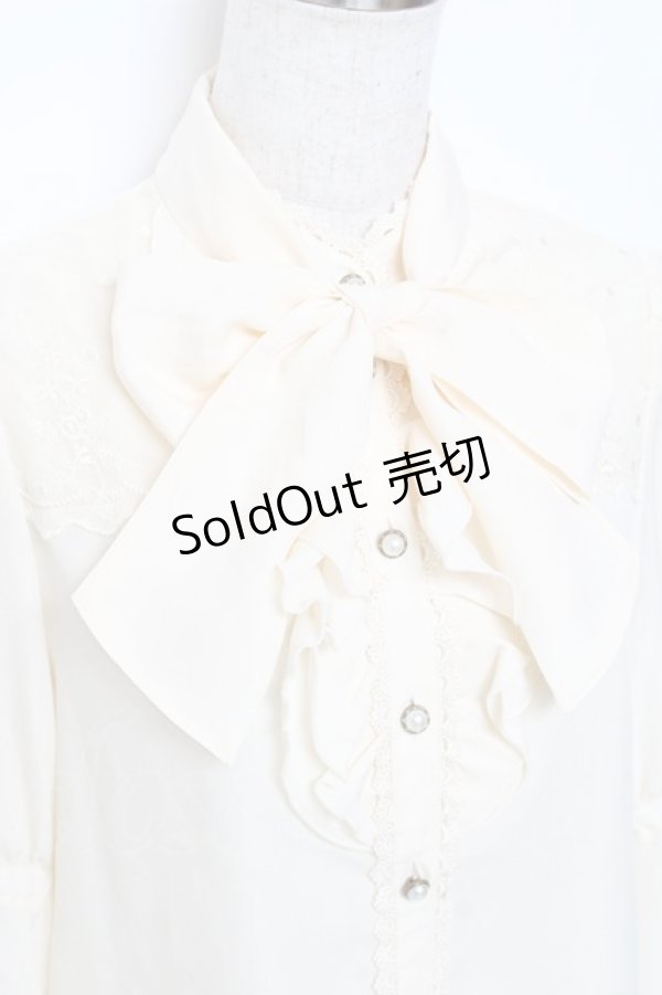 画像4: axes femme kawaii / 姫袖フリルブラウス M 生成り Y-25-11-22-051-AX-BL-SZ-ZY (4)