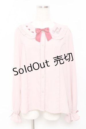 画像: axes femme kawaii / お菓子刺繍ブラウス  ピンク Y-25-11-22-053-AX-BL-SZ-ZY