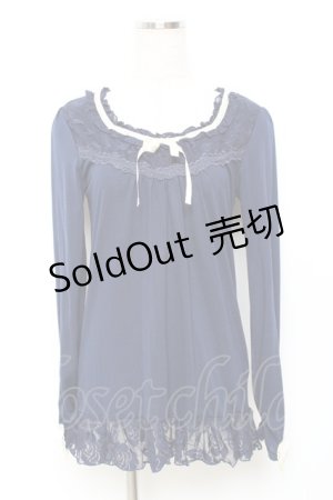 画像: axes femme / 袖口リボンインナープルオーバー   Y-25-11-22-055-AX-TO-SZ-ZY