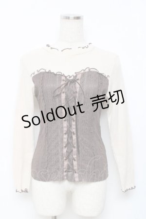 画像: axes femme / ビスチェ風切替プルオーバー   Y-25-11-22-057-AX-TO-SZ-ZY