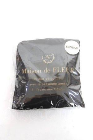画像: Maison de FLEUR / エコバック  黒 Y-25-11-22-011-LO-BG-SZ-ZY