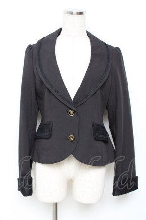 画像: axes femme / バックレースアップジャケット M 黒 Y-25-11-22-080-AX-JA-SZ-ZY