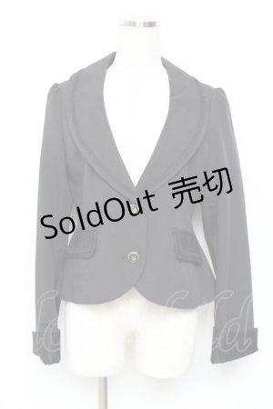 画像: axes femme / バックレースアップジャケット M 黒 Y-25-11-22-080-AX-JA-SZ-ZY