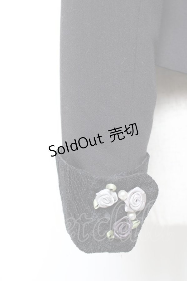 画像3: axes femme / バックレースアップジャケット M 黒 Y-25-11-22-080-AX-JA-SZ-ZY (3)