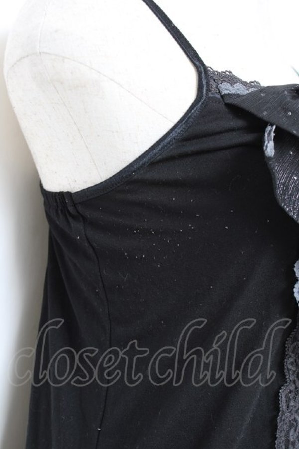 画像4: axes femme / BIGリボンキャミ M 黒 Y-25-11-22-087-AX-TO-SZ-ZS (4)