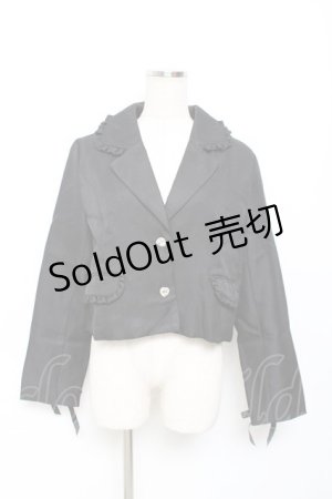 画像: majoretty / バックリボンジャケット L 黒 Y-25-11-22-090-LO-JA-SZ-ZY