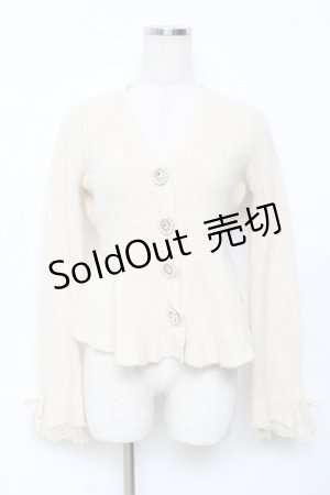 画像: couture BY ROJITA / ペプラムラメニットカーディガン F アイボリー Y-25-11-22-093-LO-BL-SZ-ZY