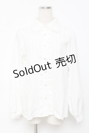 画像: NOEMIE / 推しカラー長袖ブラウス M 白 Y-25-11-22-095-LO-BL-SZ-ZY