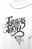 画像3: TRAVAS TOKYO / 発砲プリントオーバーステッチプルオーバー F ホワイト Y-25-11-22-099-PU-TO-SZ-ZY (3)