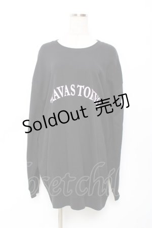 画像: TRAVAS TOKYO / 袖くまラウンドロゴスウェット F ブラック Y-25-11-22-100-PU-TO-SZ-ZY