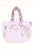 画像1: Maison de FLEUR / Maison de FLEUR×Misako Aoki/Mリボンキャンバストートバッグ  ラベンダー Y-25-11-22-018-LO-BG-SZ-ZY (1)
