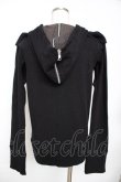 画像2: Sixh / 安ピン刺繍ニットフードパーカー  黒 Y-25-11-22-117-HN-TO-SZ-ZY (2)