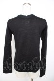 画像2: PEACE NOW / レースアップpt入りニットソー M 黒 Y-25-11-22-118-PU-TO-SZ-ZY (2)